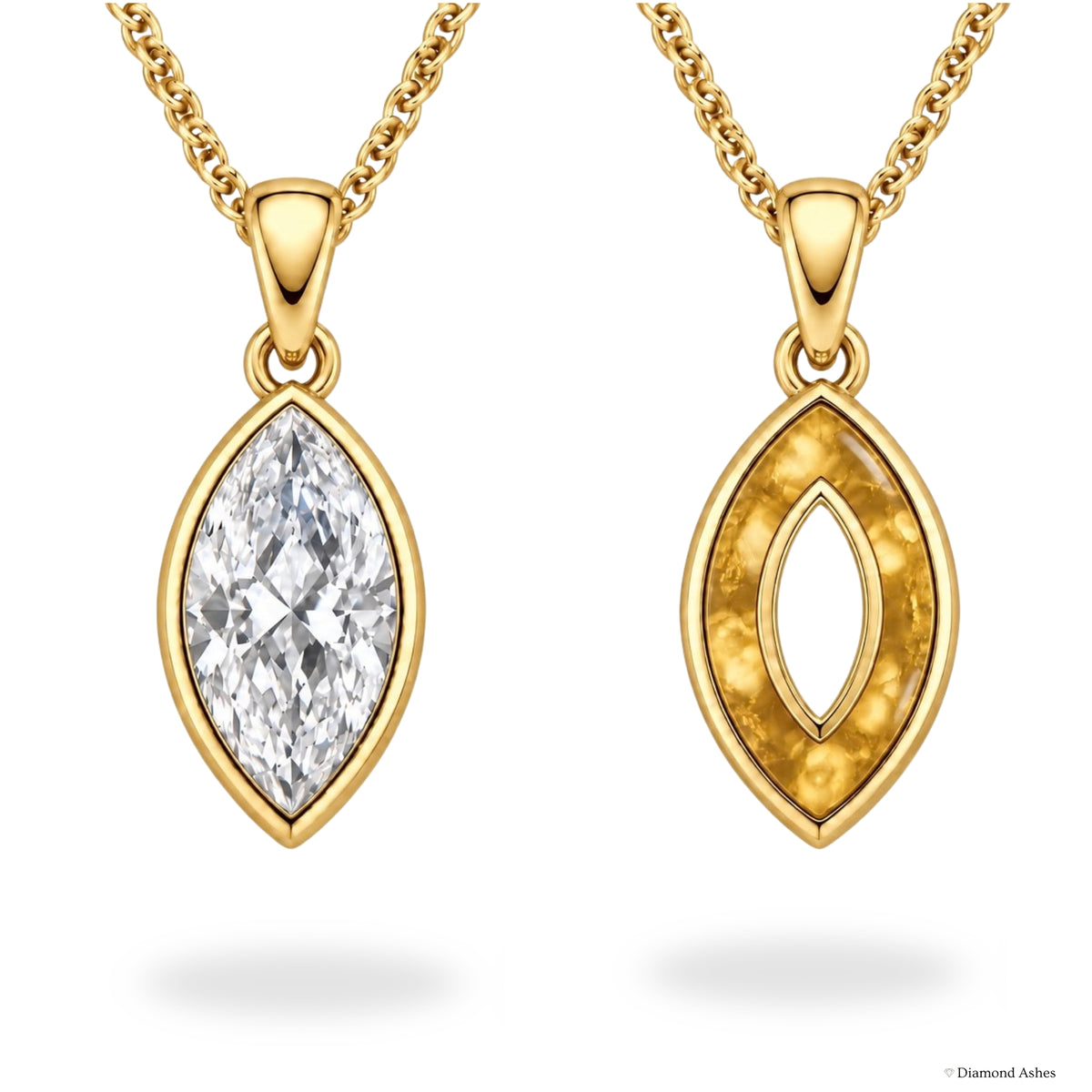 Oval Hidden Ashes Necklace