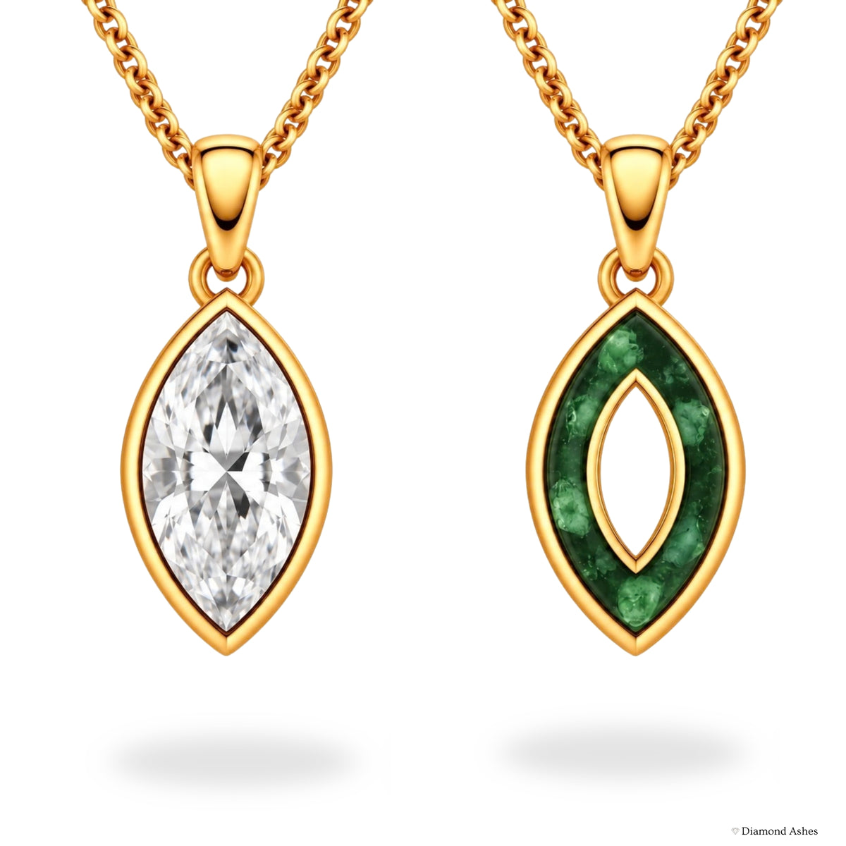Oval Hidden Ashes Necklace