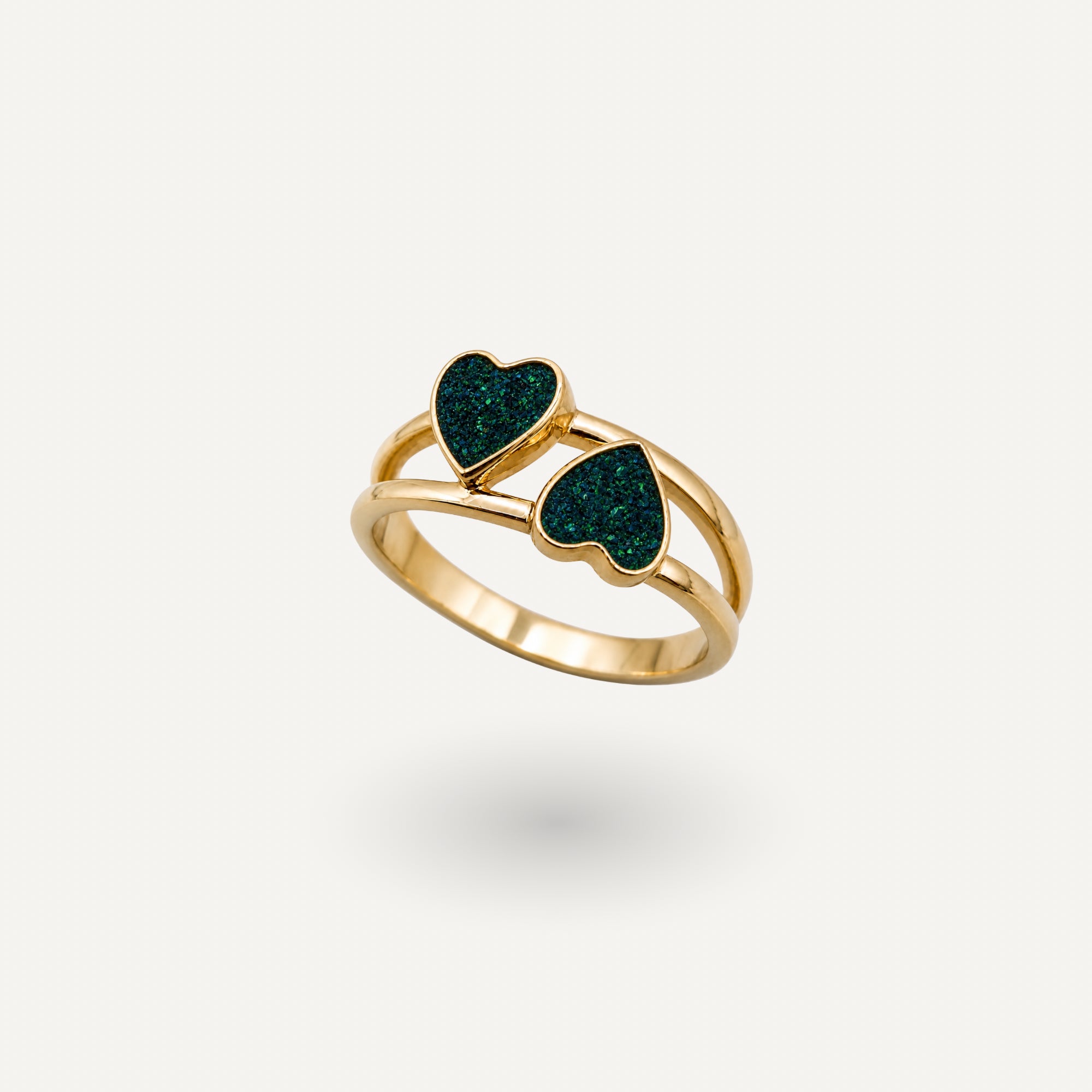 Twin Heart Ring