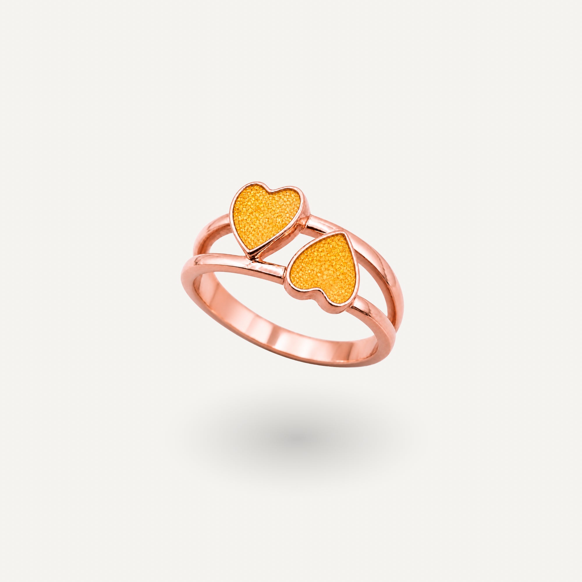 Twin Heart Ring
