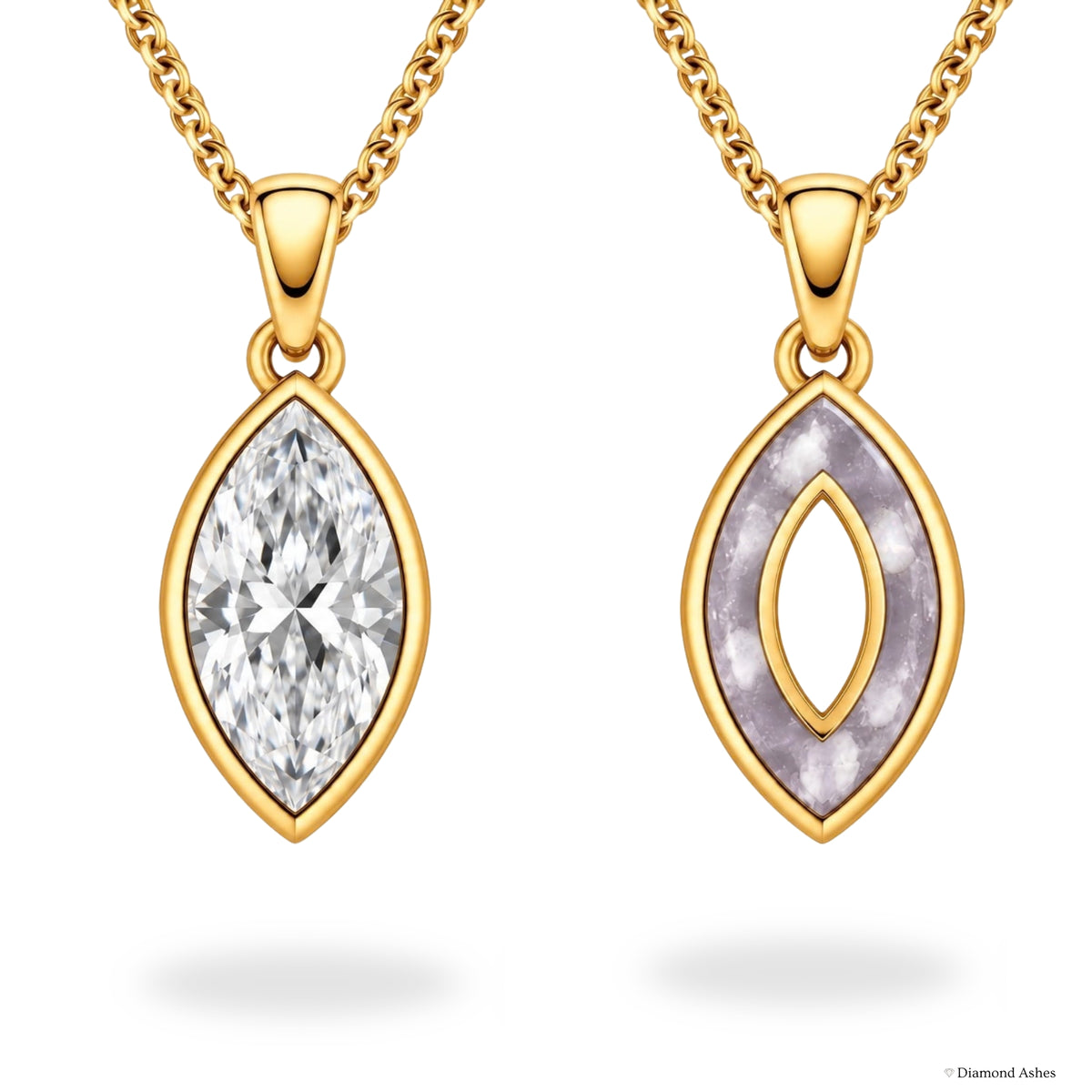 Oval Hidden Ashes Necklace