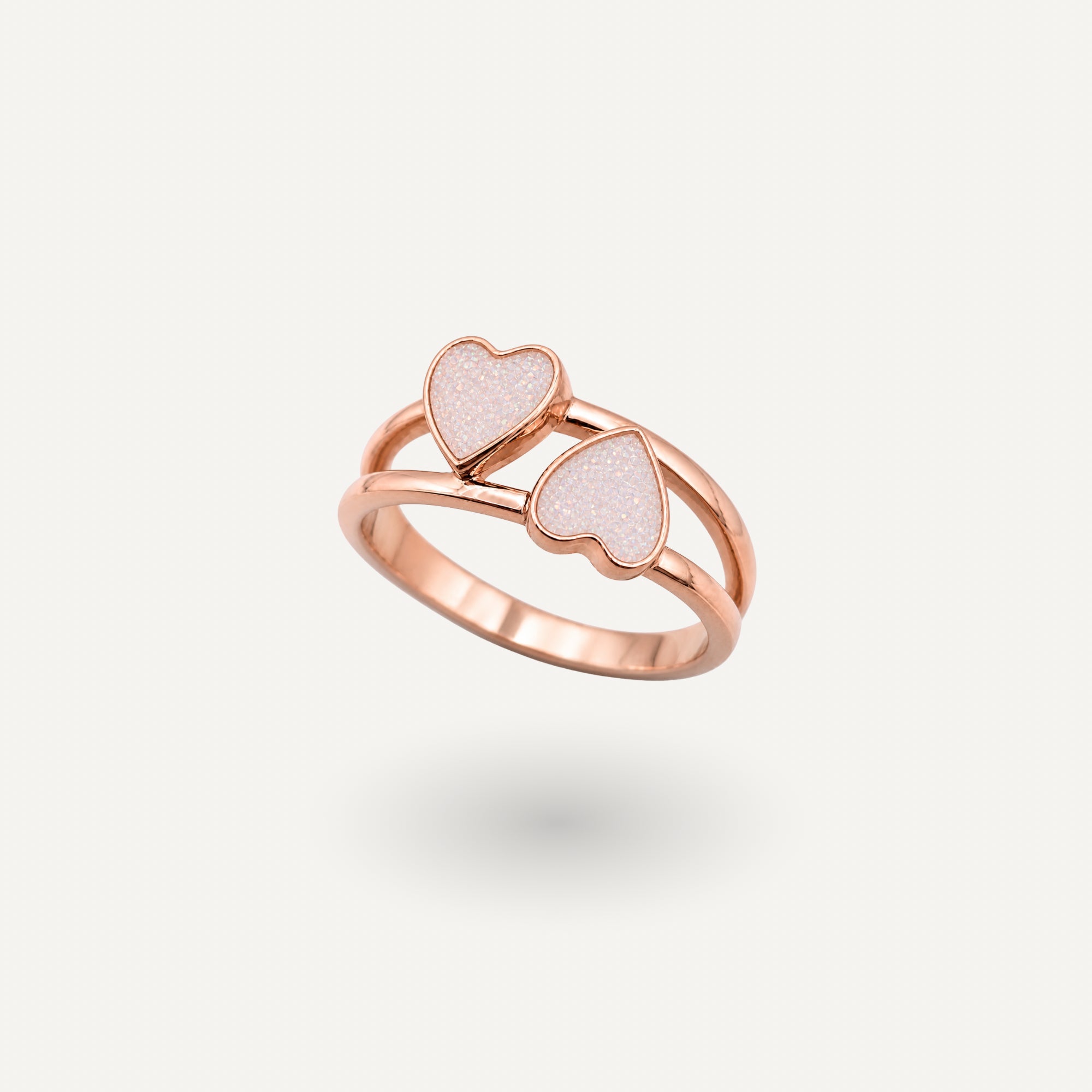 Twin Heart Ring