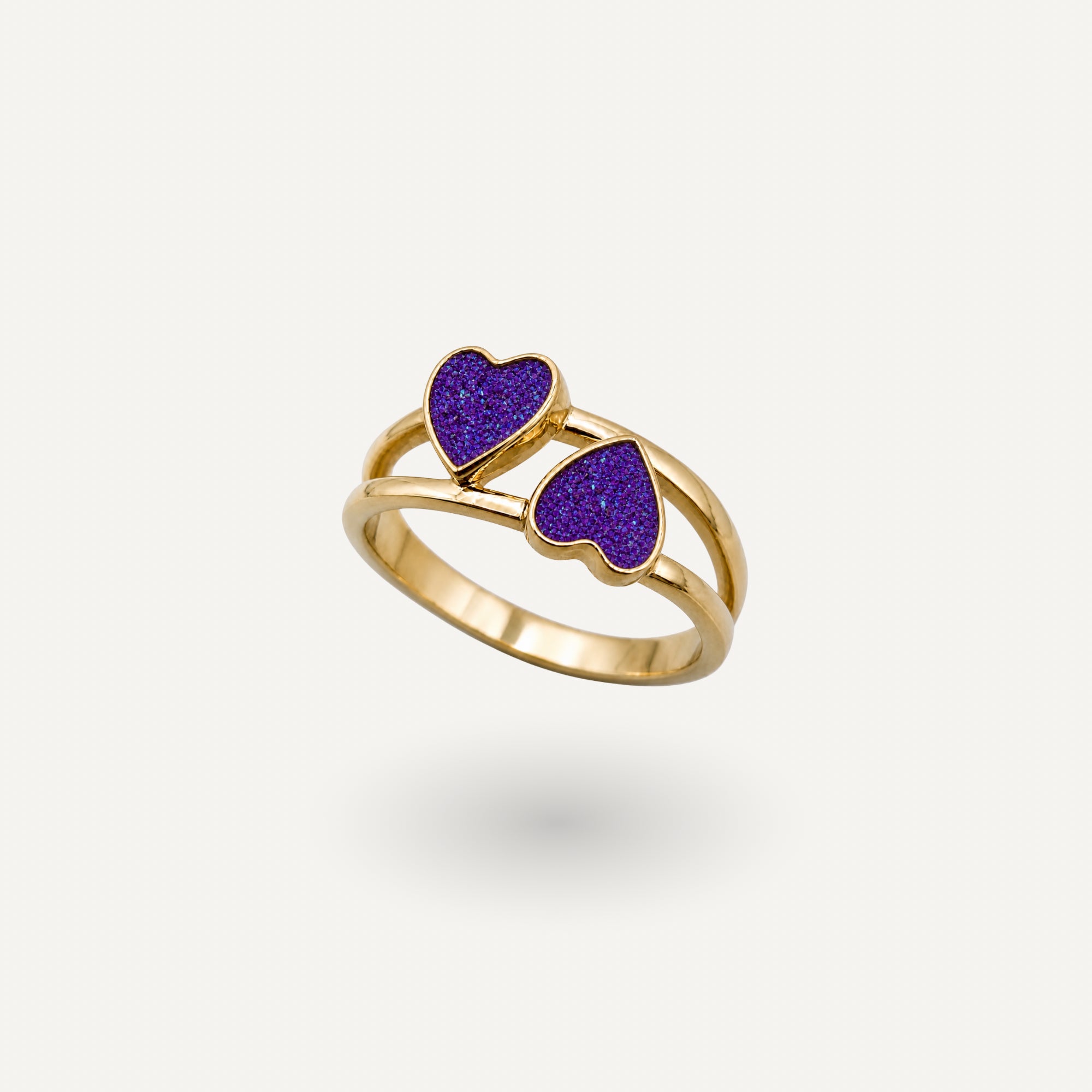 Twin Heart Ring