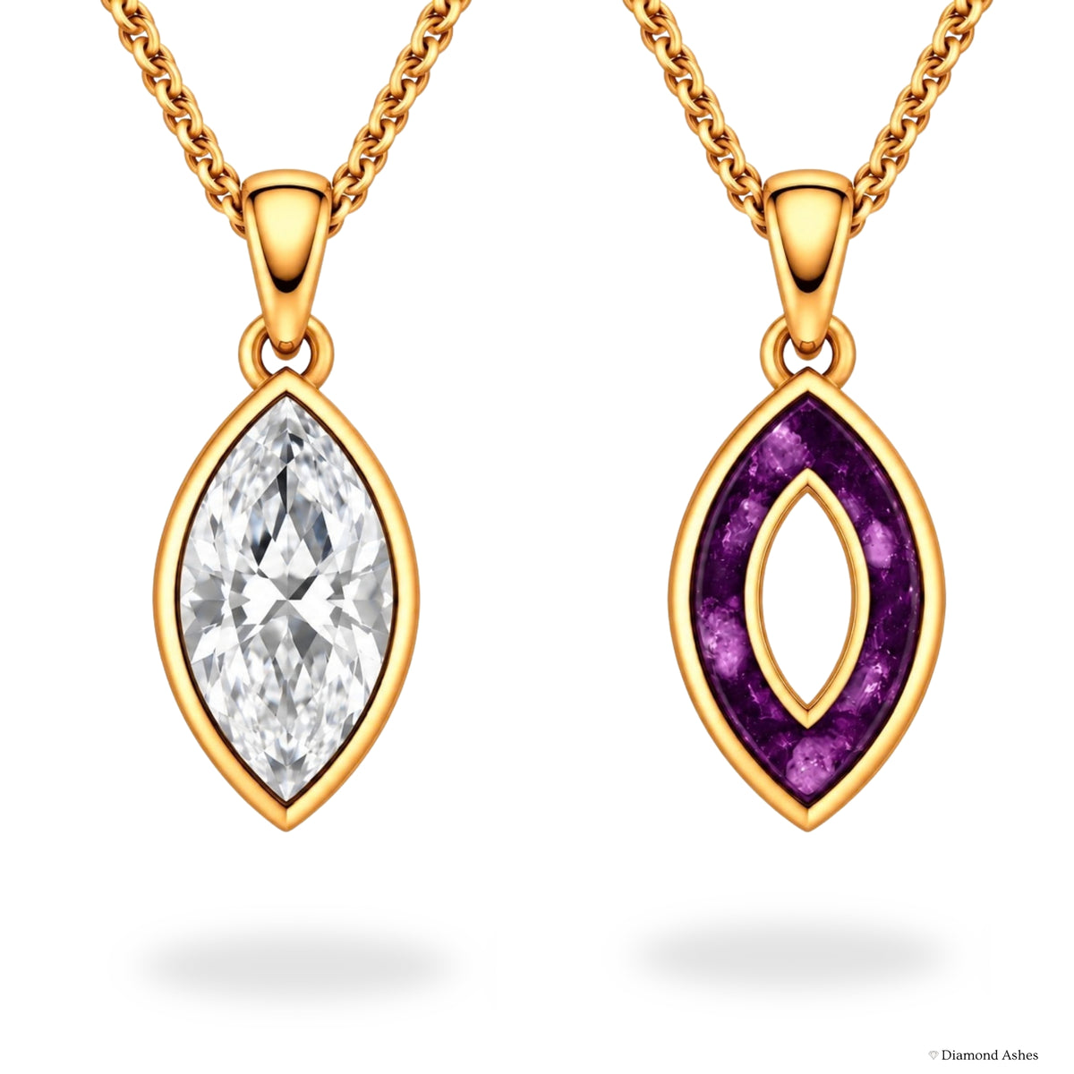 Oval Hidden Ashes Necklace