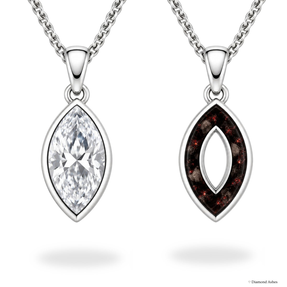 Oval Hidden Ashes Necklace