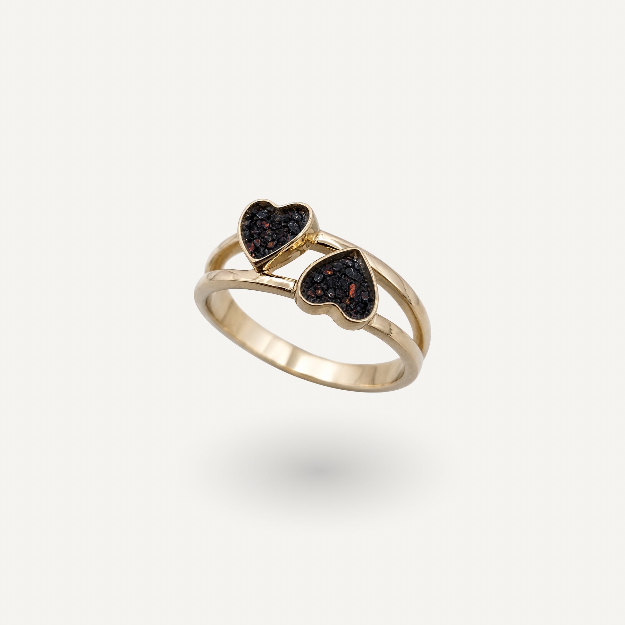 Twin Heart Ring