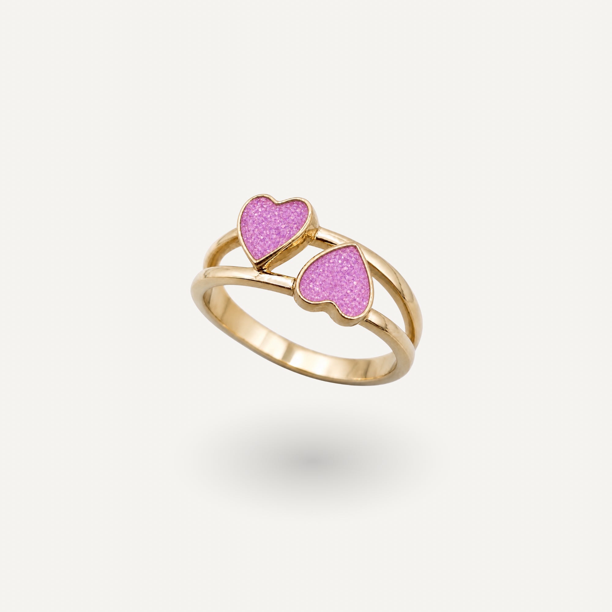 Twin Heart Ring
