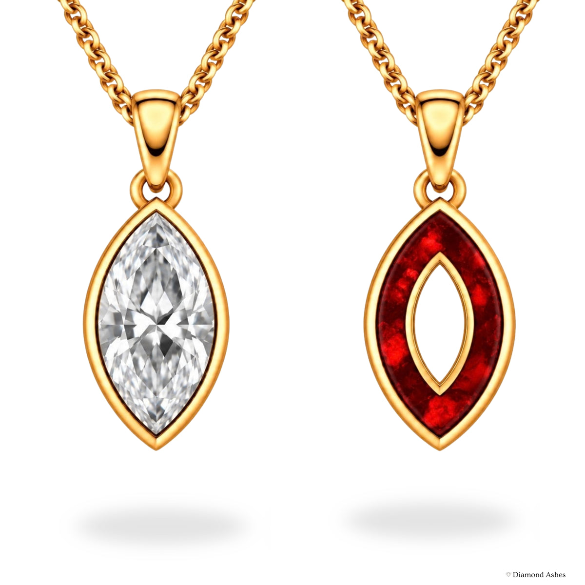 Oval Hidden Ashes Necklace