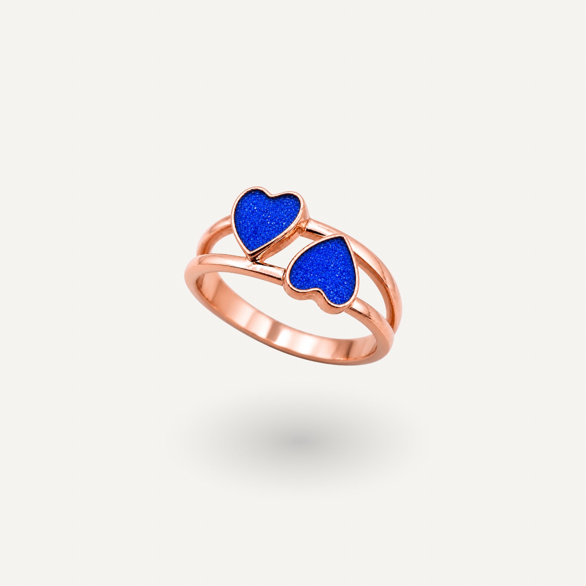 Twin Heart Ring