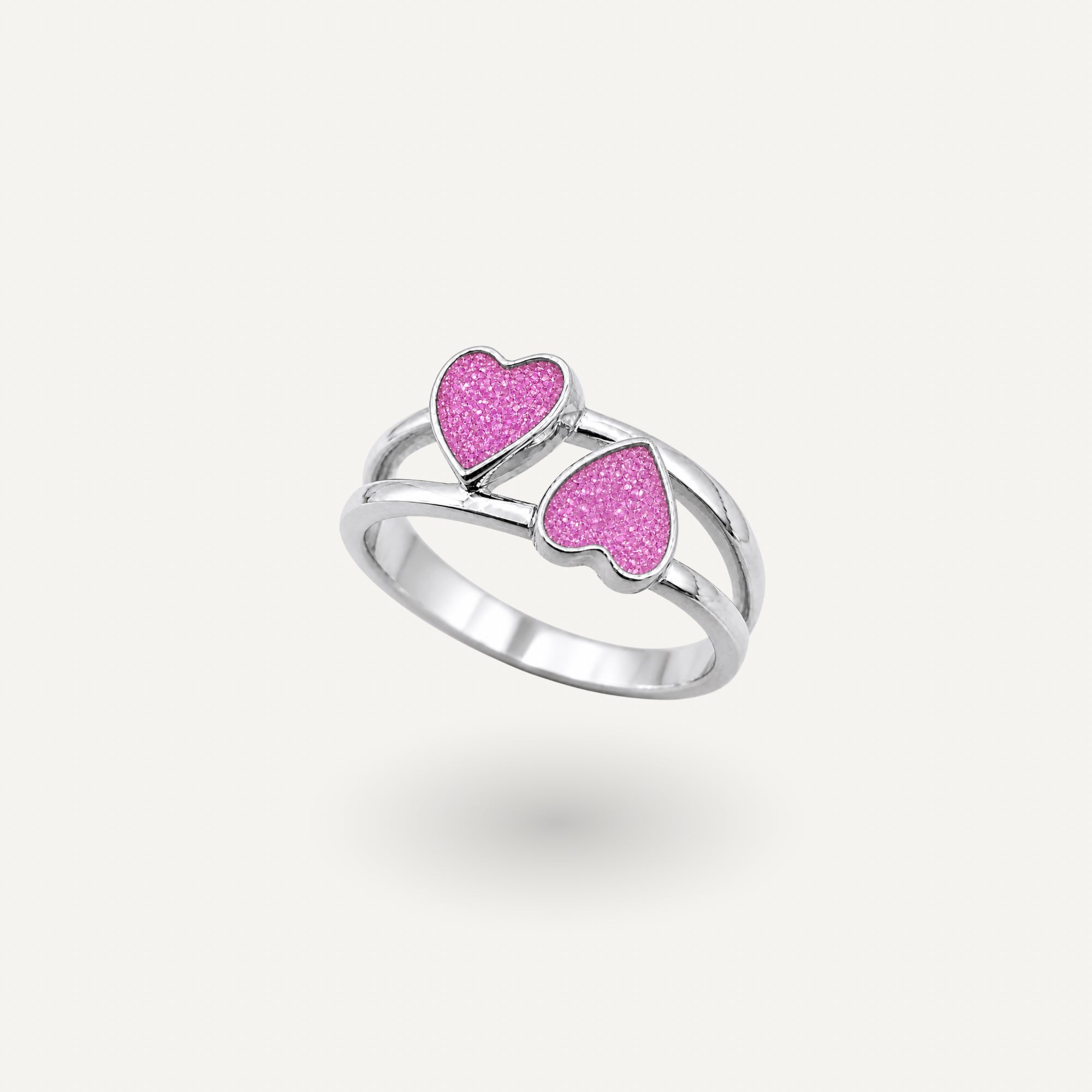 Twin Heart Ring