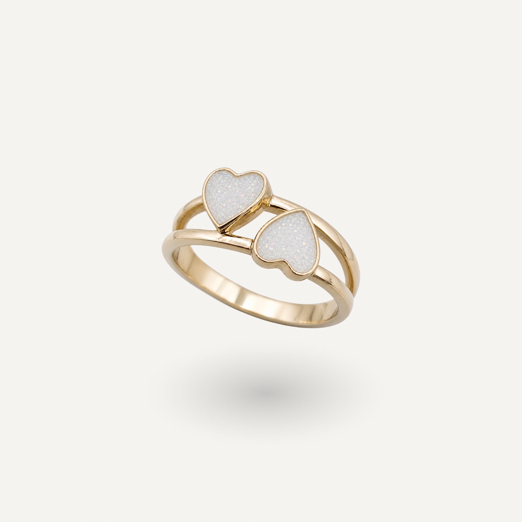 Twin Heart Ring