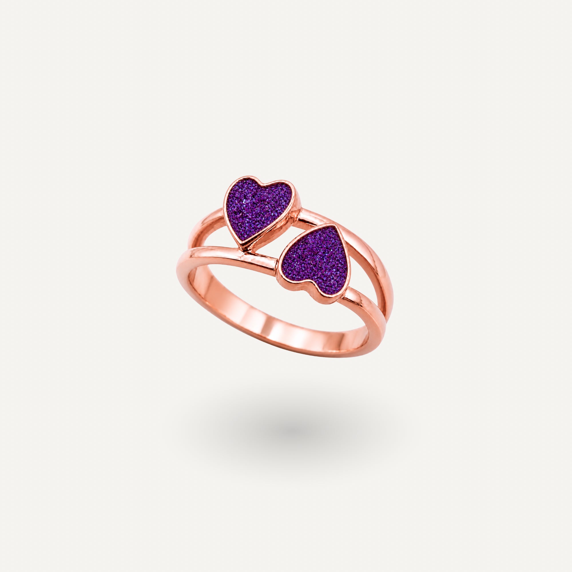 Twin Heart Ring