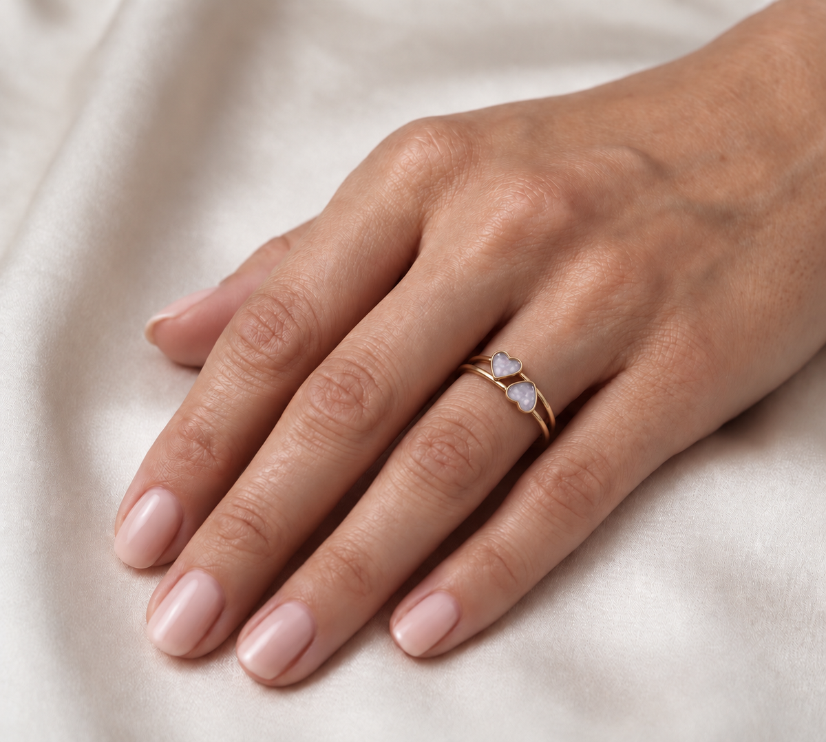 Twin Heart Ring