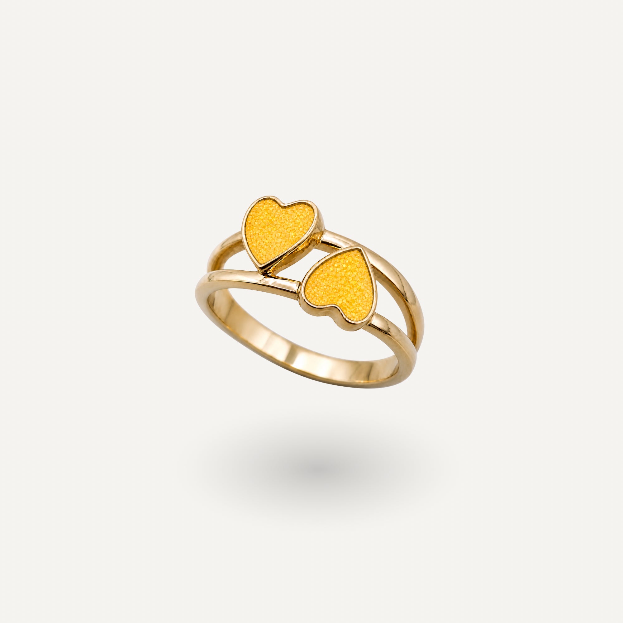 Twin Heart Ring