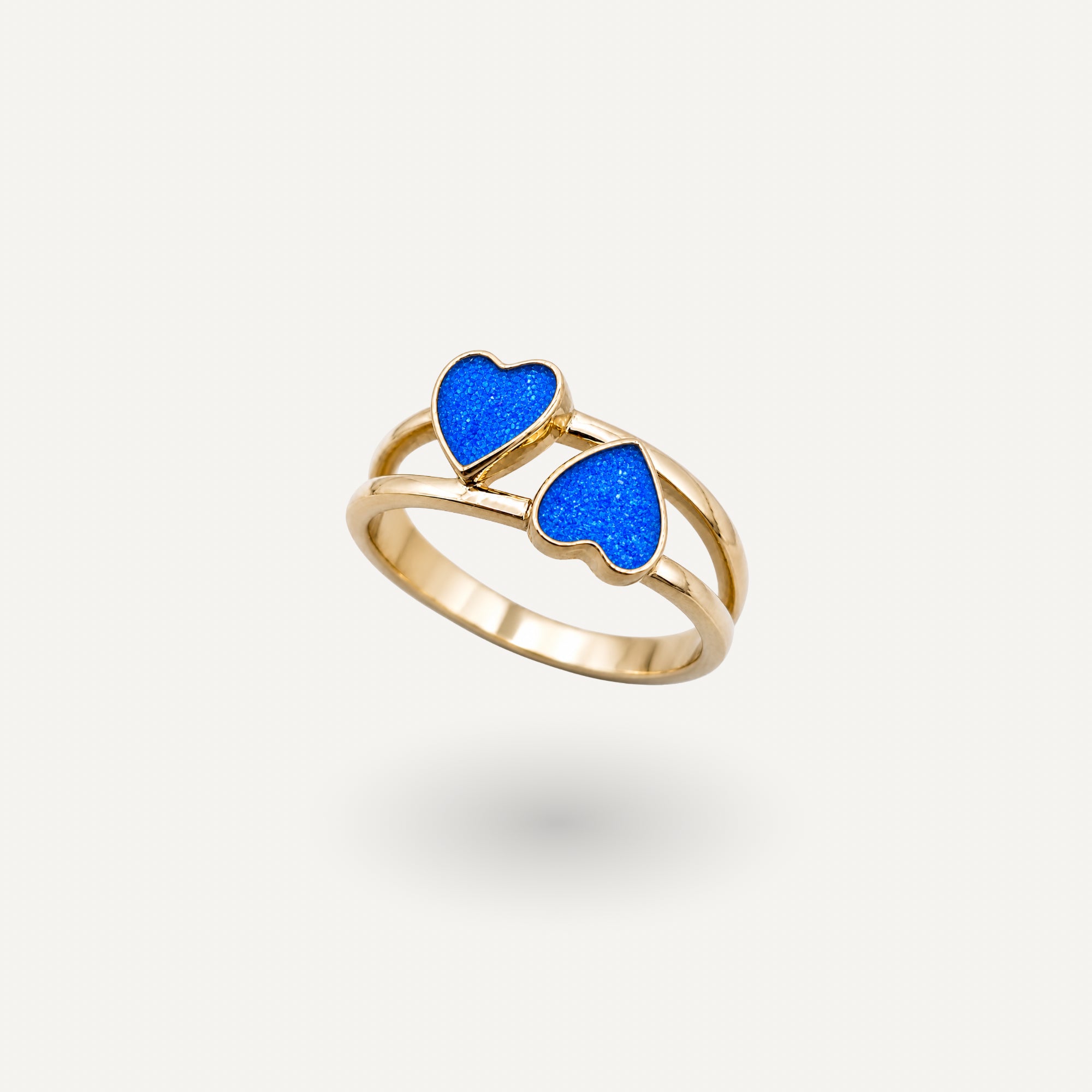 Twin Heart Ring