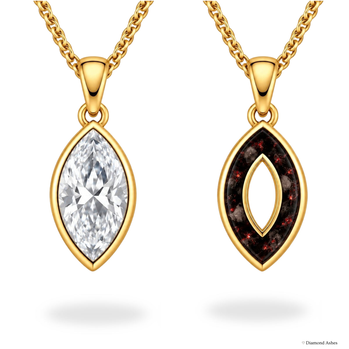 Oval Hidden Ashes Necklace