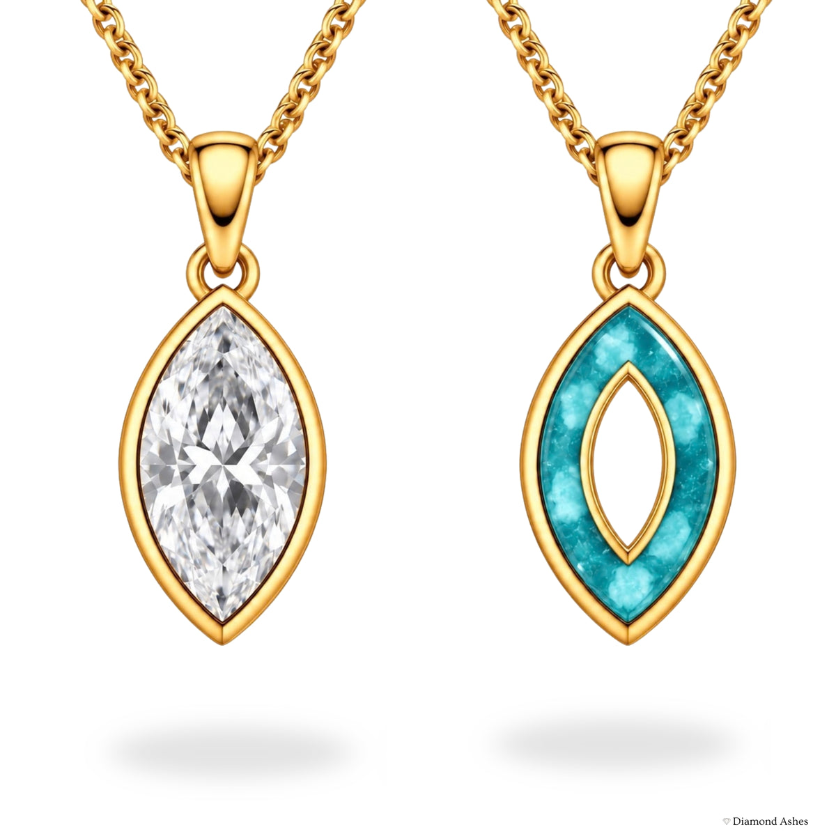Oval Hidden Ashes Necklace