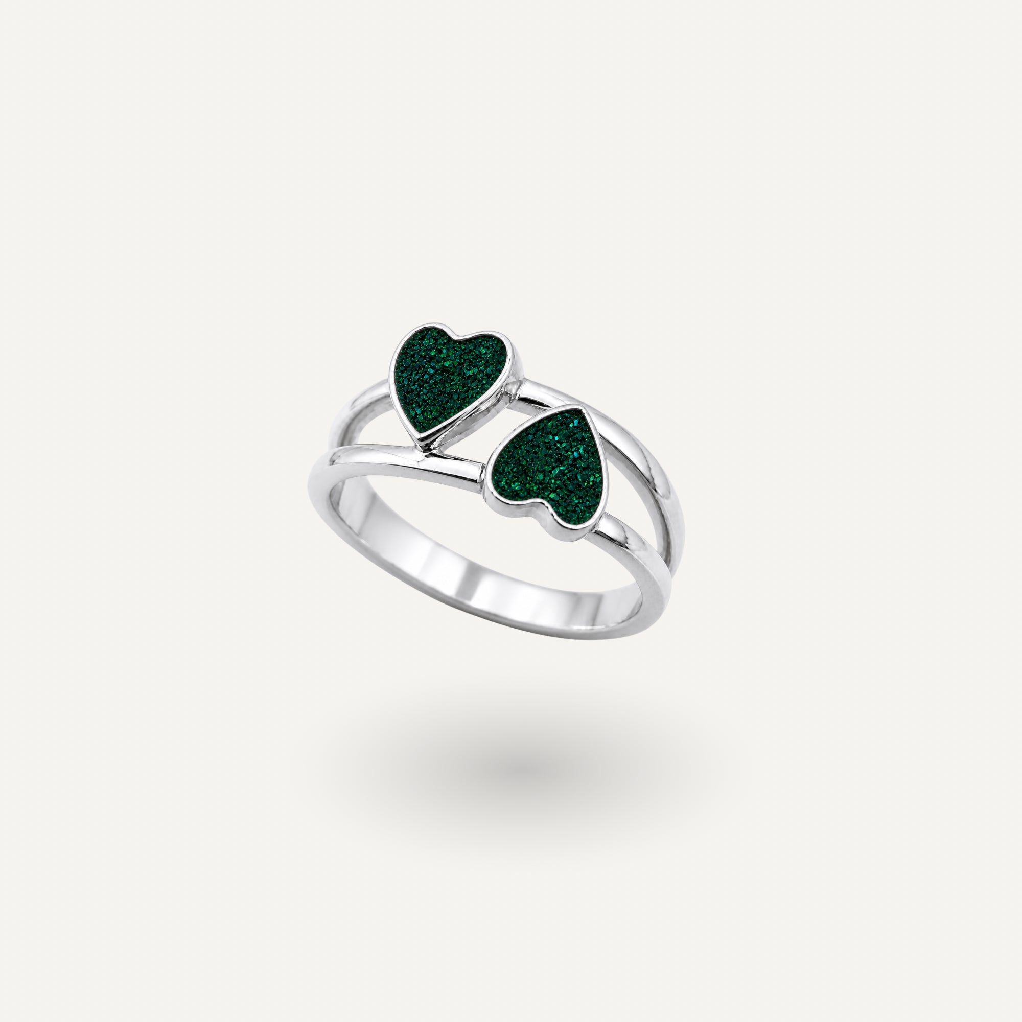 Twin Heart Ring