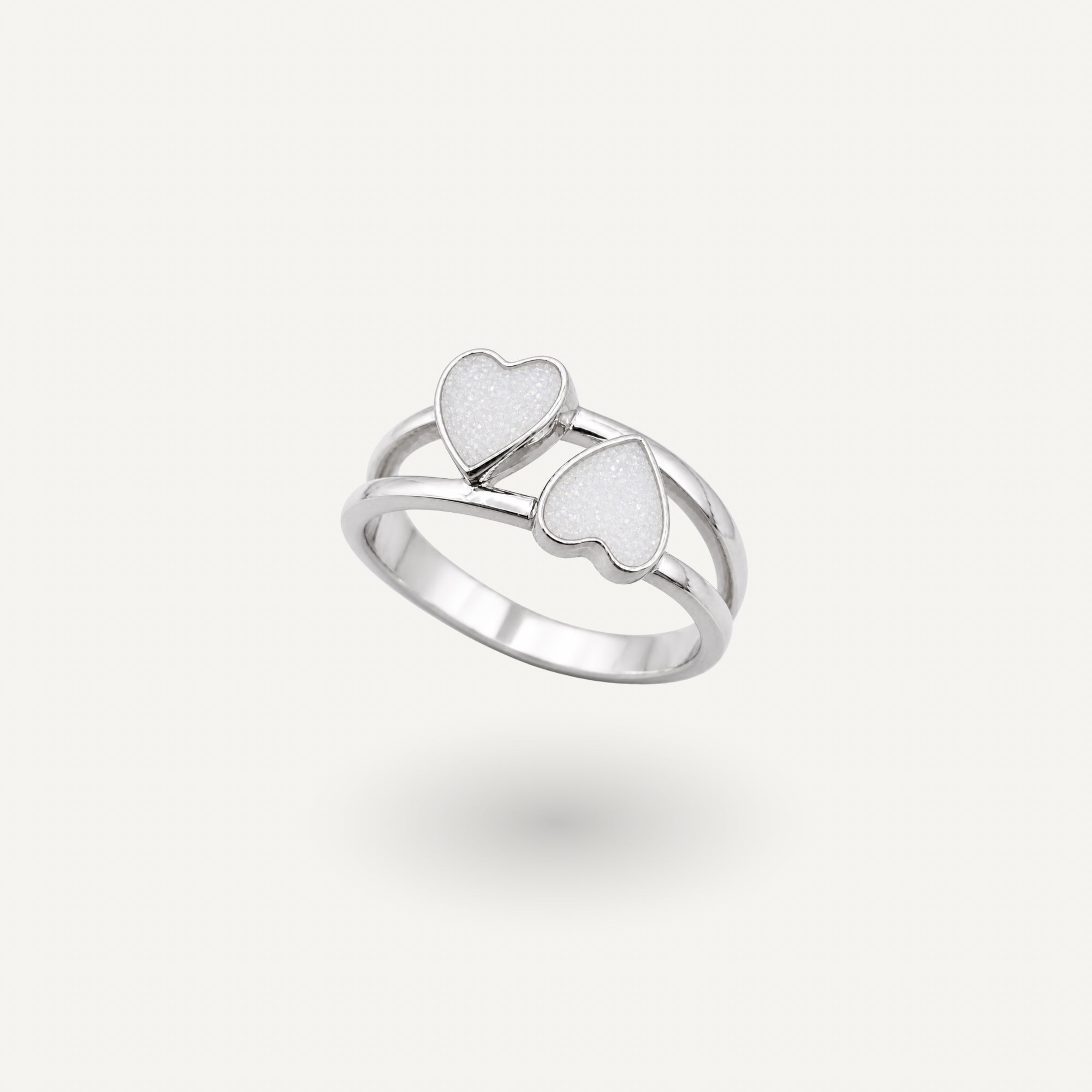 Twin Heart Ring