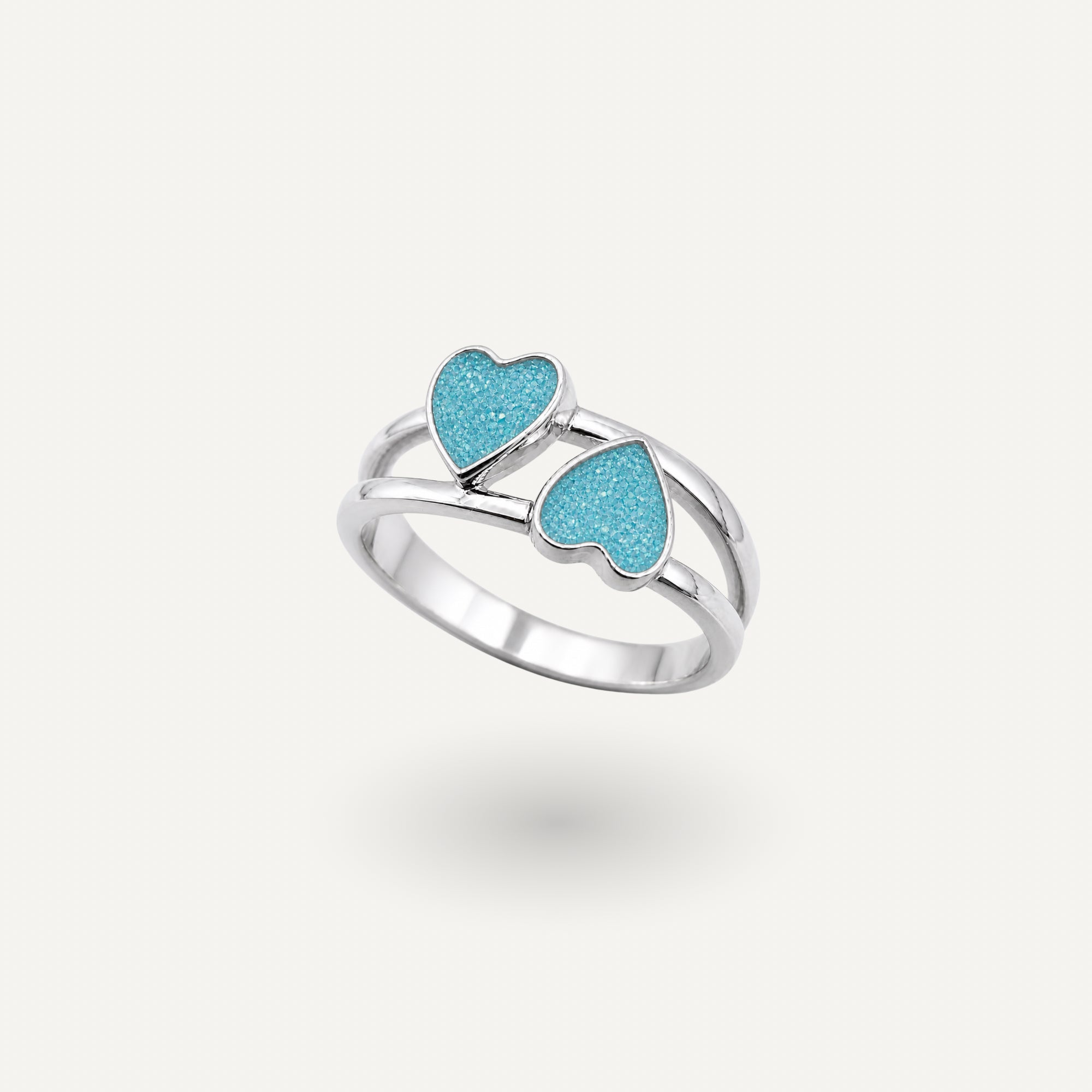 Twin Heart Ring