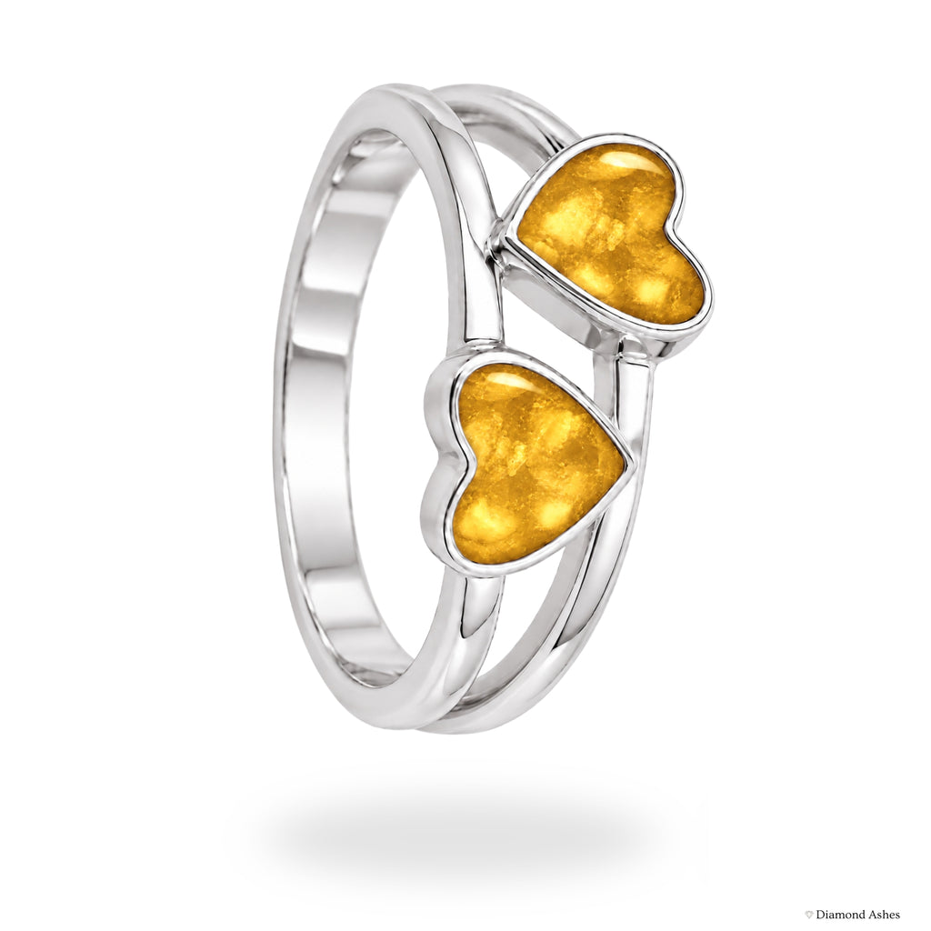 Twin Heart Ring