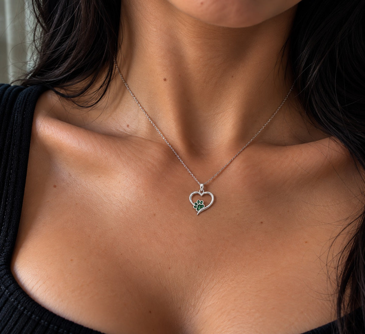 Paw Heart Necklace