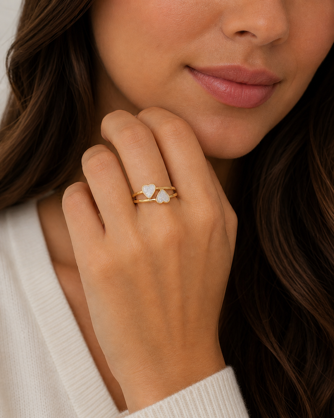 Twin Heart Ring